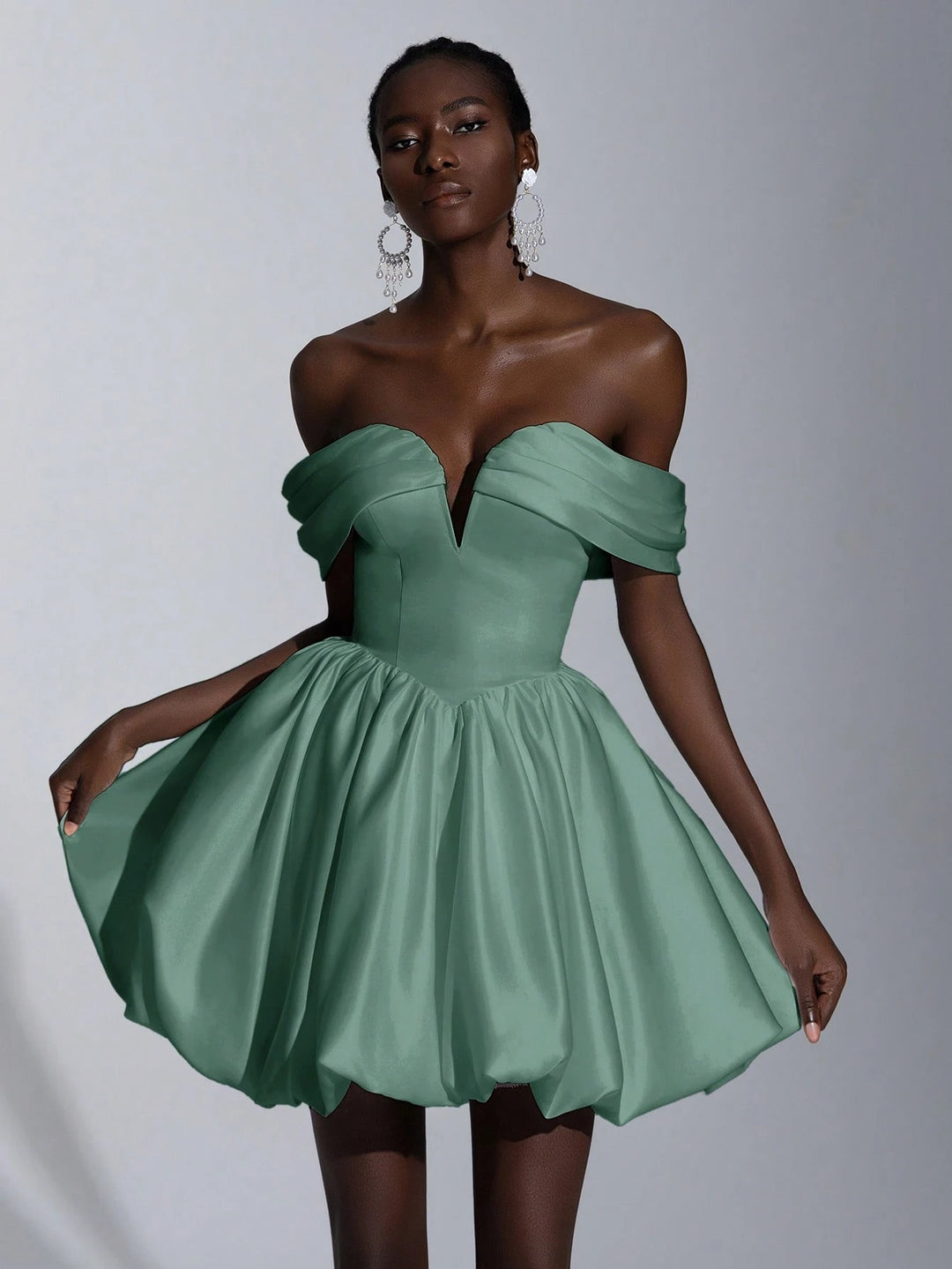 Rochie mini SHEIN, verde