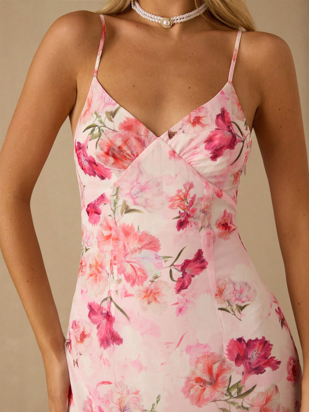 Rochie maxi SHEIN, roz