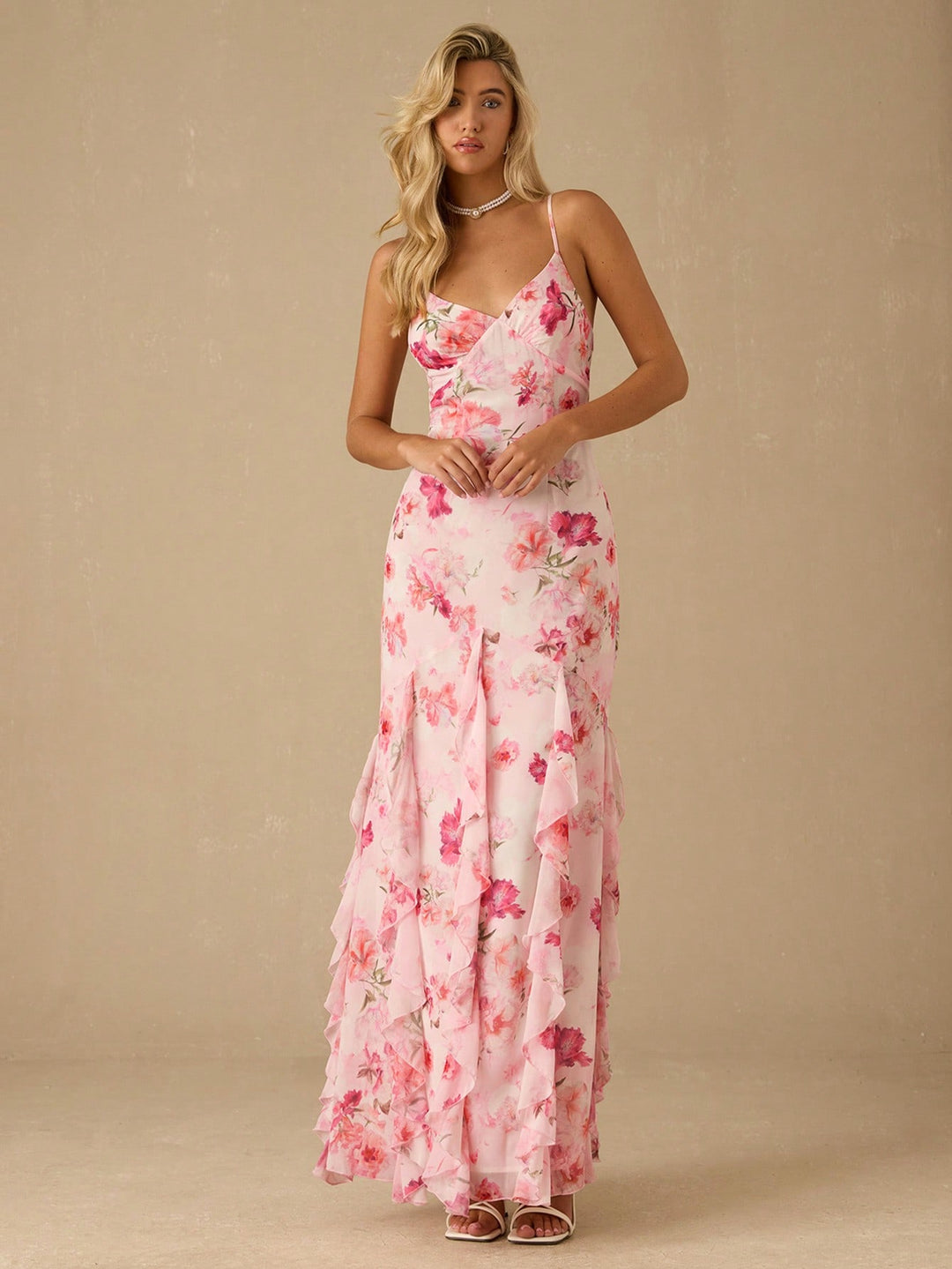 Rochie maxi SHEIN, roz