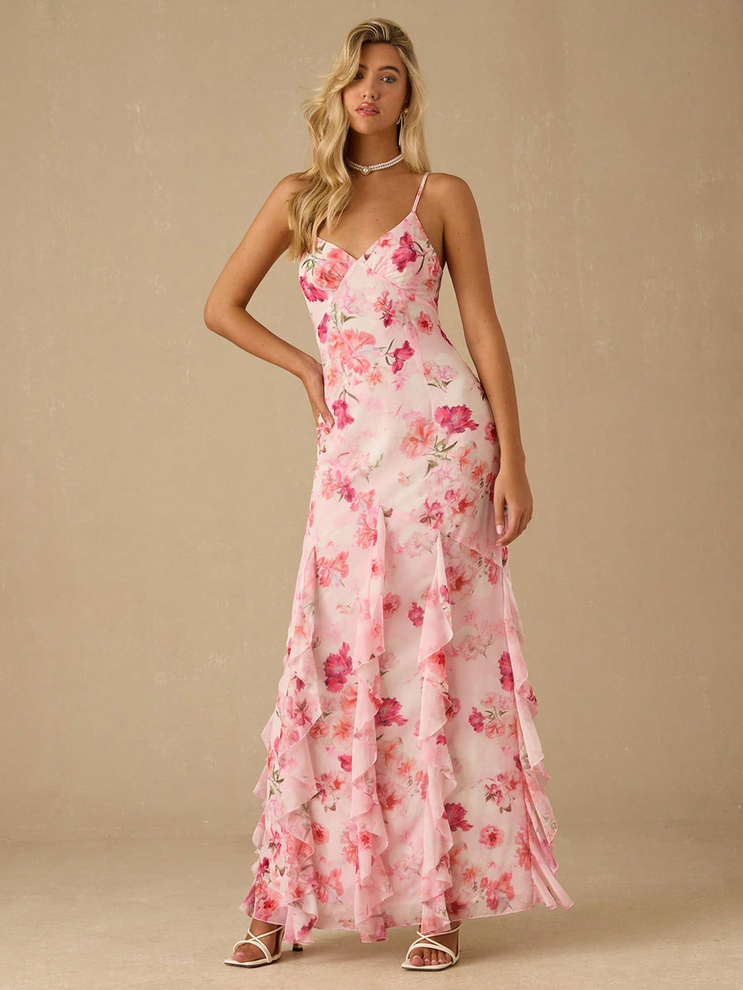 Rochie maxi SHEIN, roz