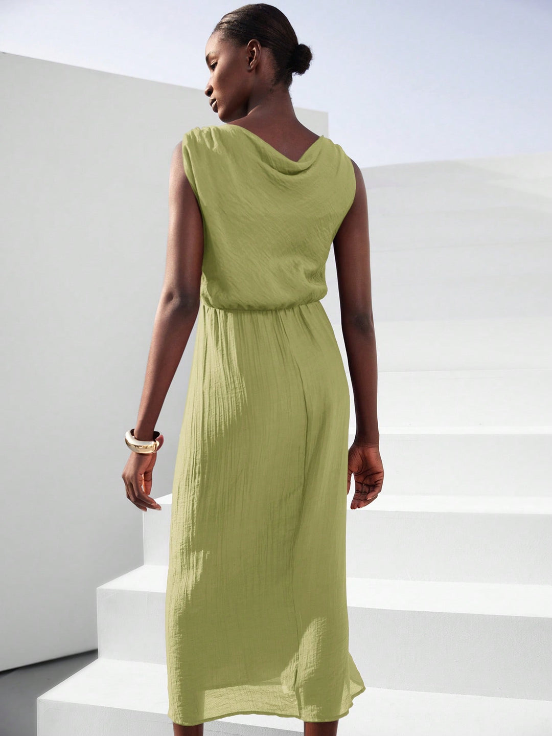 Rochie maxi SHEIN, verde