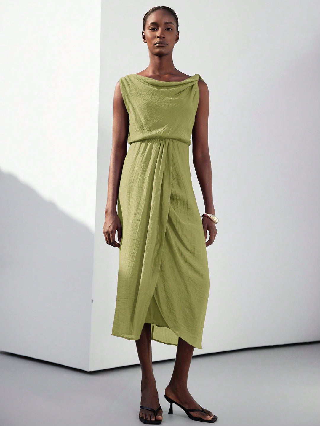 Rochie maxi SHEIN, verde
