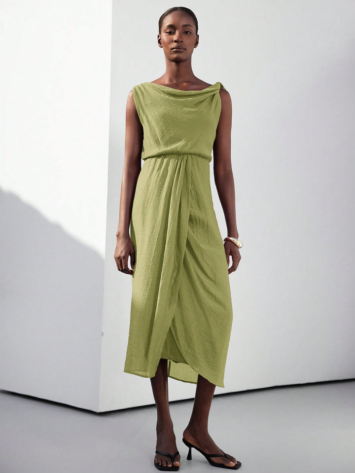 Rochie maxi SHEIN, verde