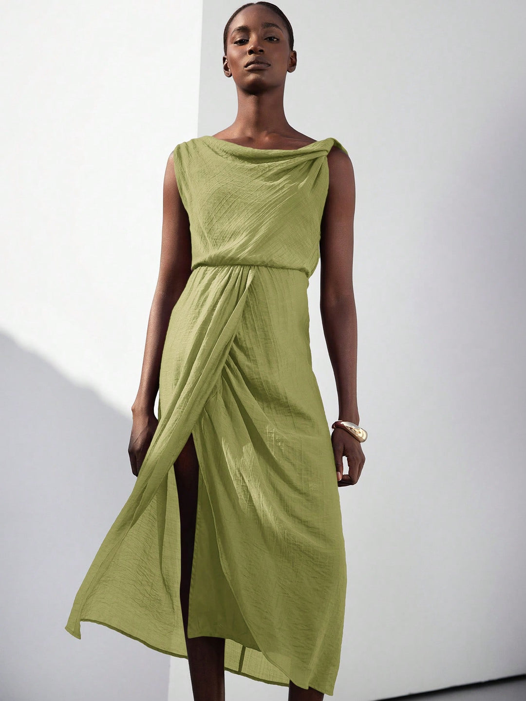 Rochie maxi SHEIN, verde
