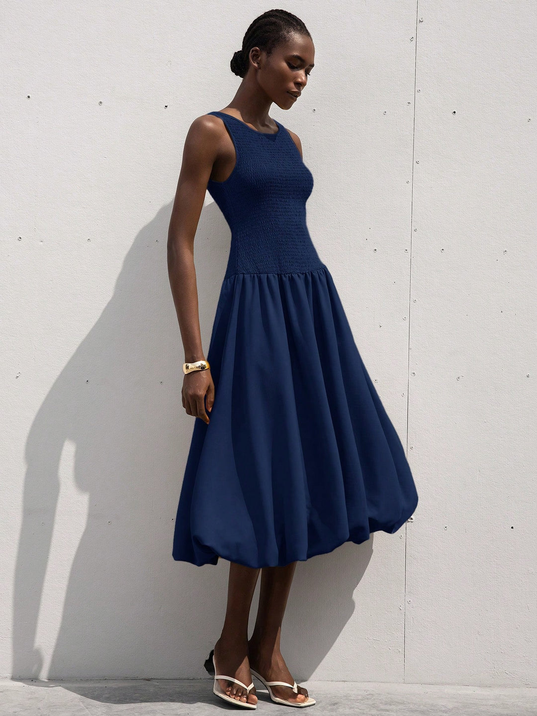 Rochie midi SHEIN, albastru