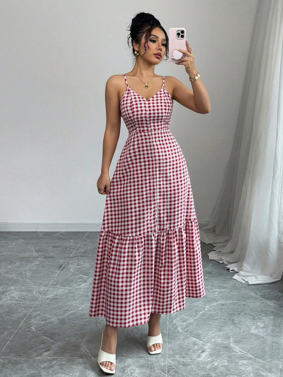 Rochie maxi SHEIN, mix culori