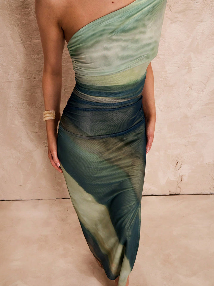 Rochie maxi SHEIN, verde
