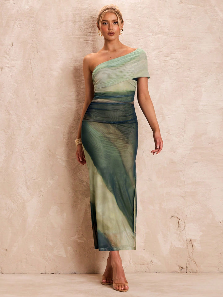 Rochie maxi SHEIN, verde