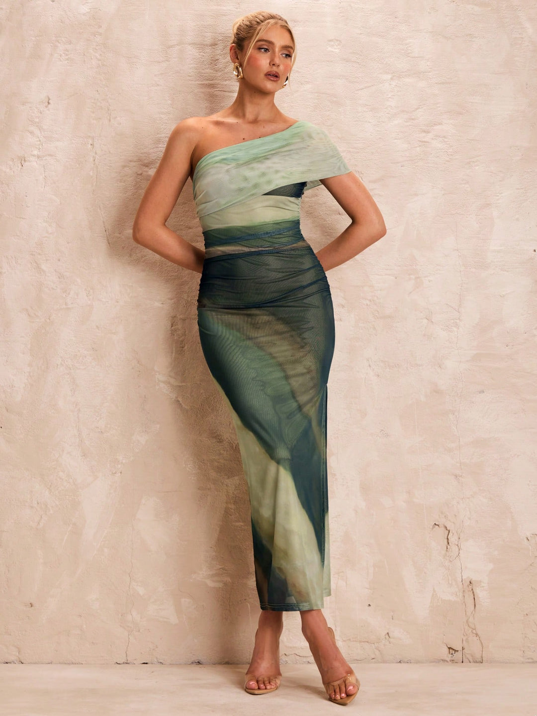 Rochie maxi SHEIN, verde