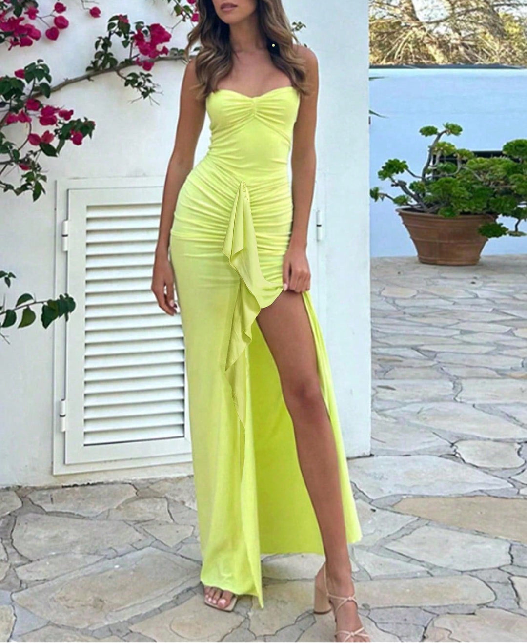 Rochie maxi SHEIN, verde