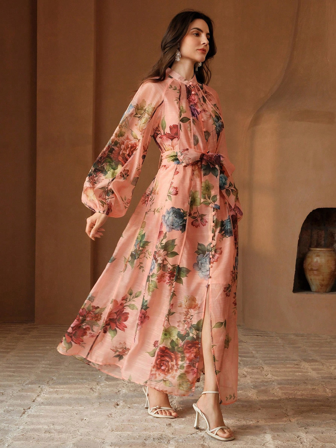 Rochie maxi SHEIN, roz