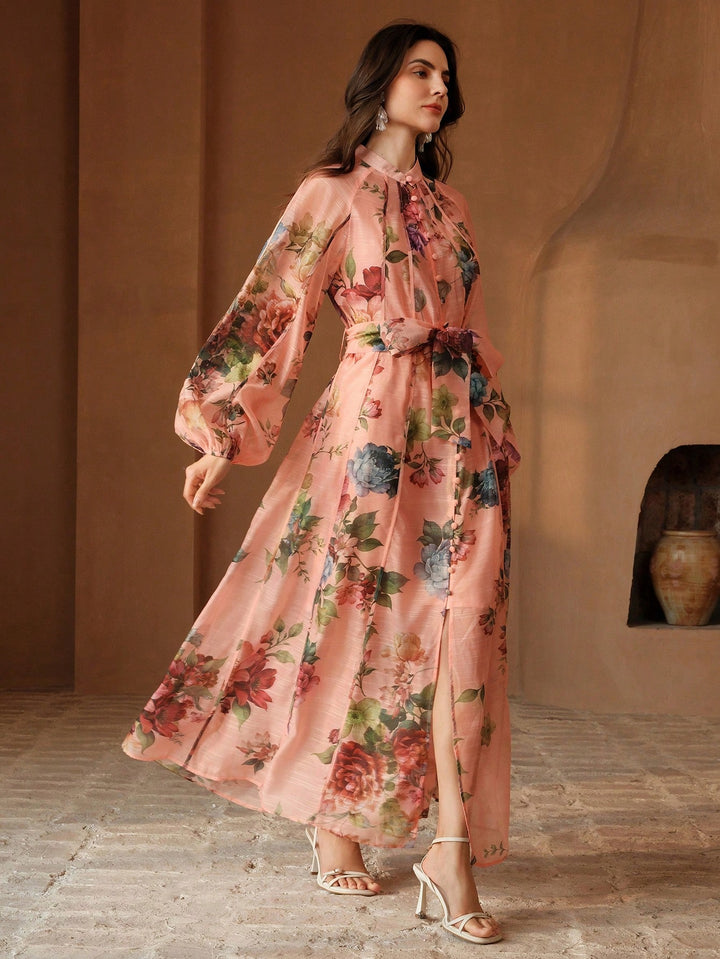 Rochie maxi SHEIN, roz