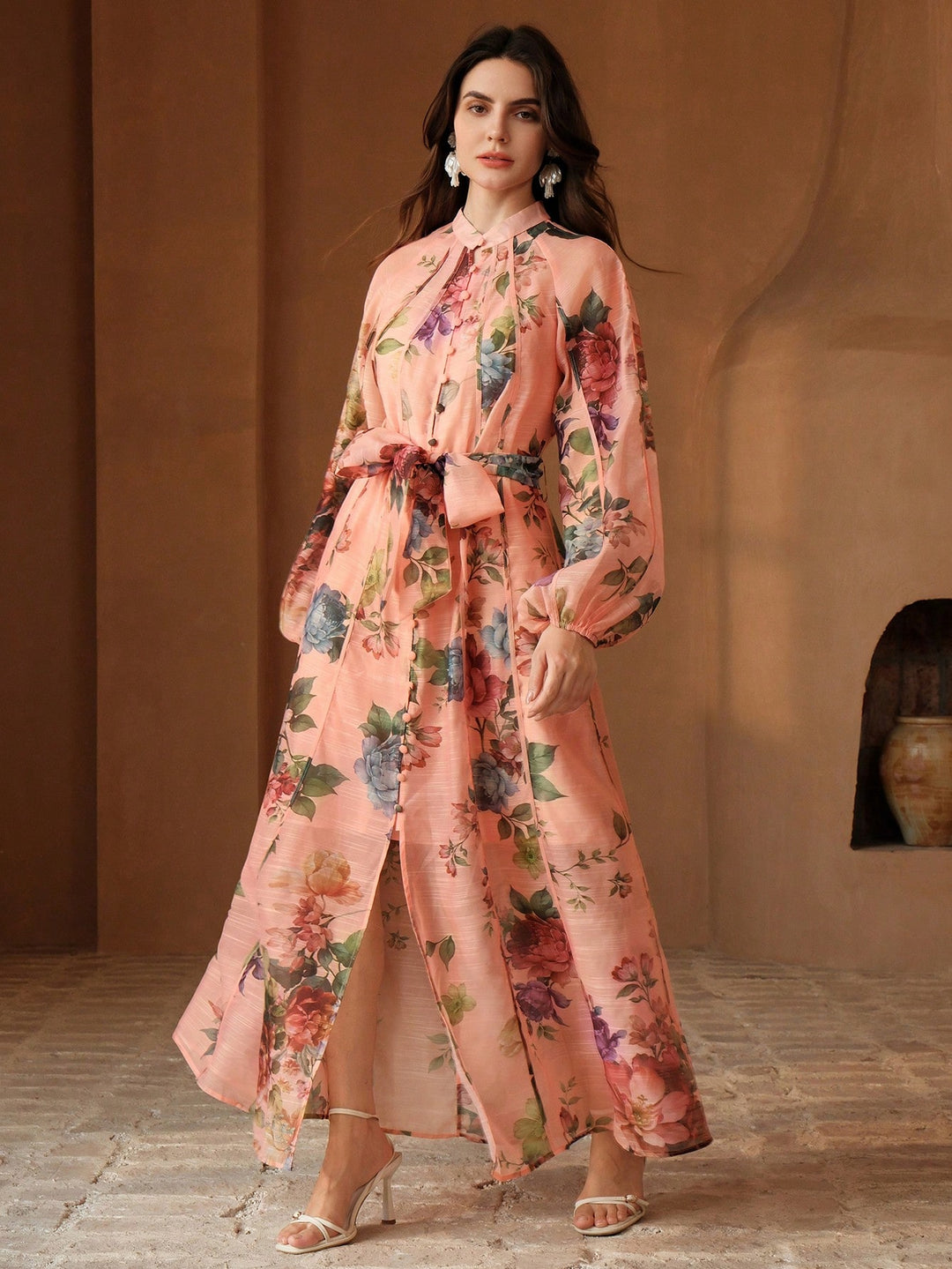 Rochie maxi SHEIN, roz