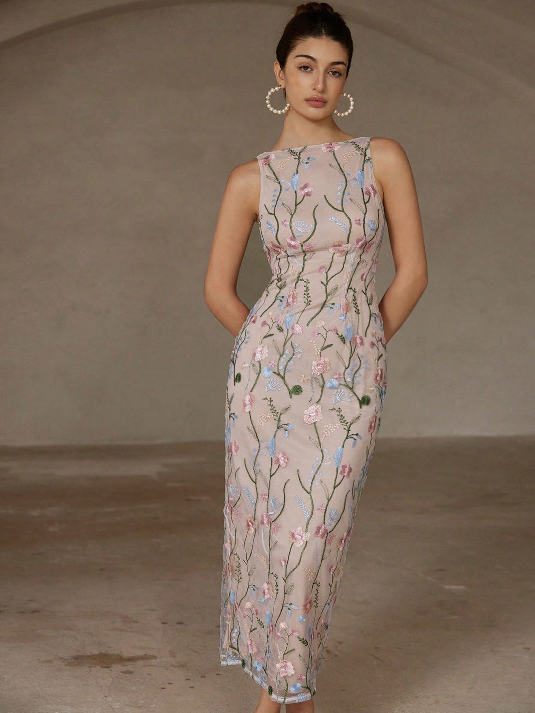 Rochie maxi SHEIN, mix culori