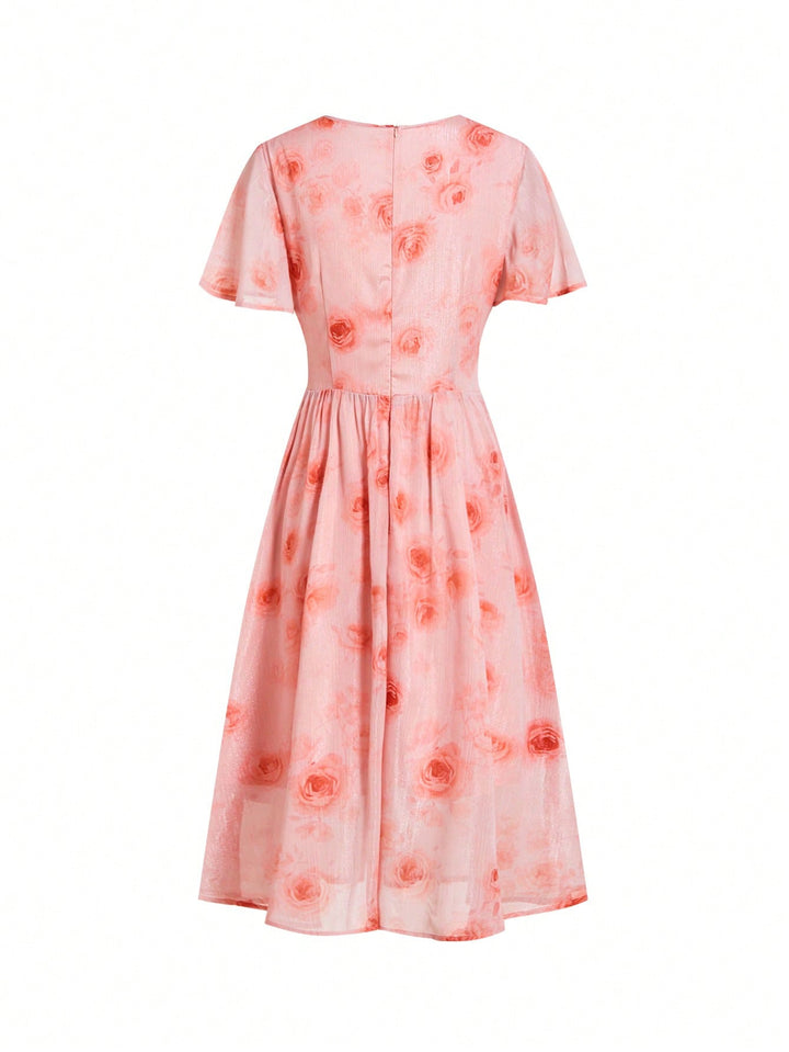 Rochie midi SHEIN, mix culori