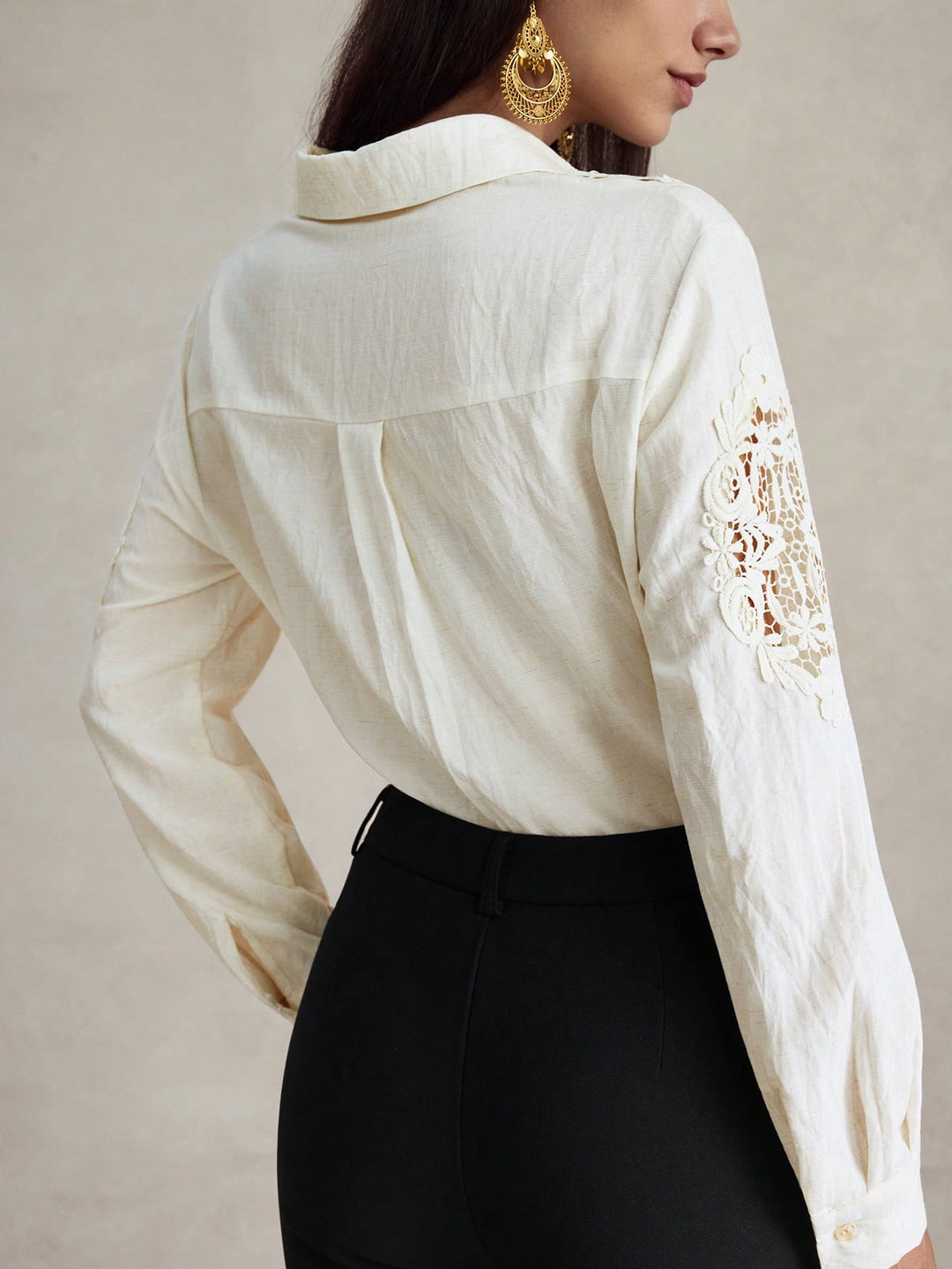 SHEIN ing, krémszínű