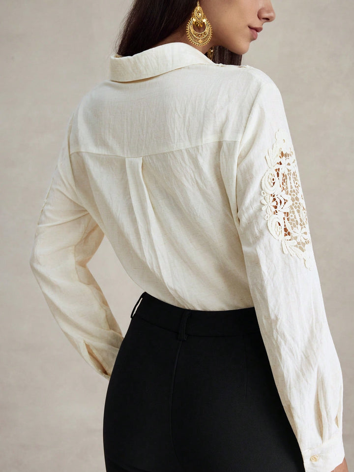 SHEIN ing, krémszínű