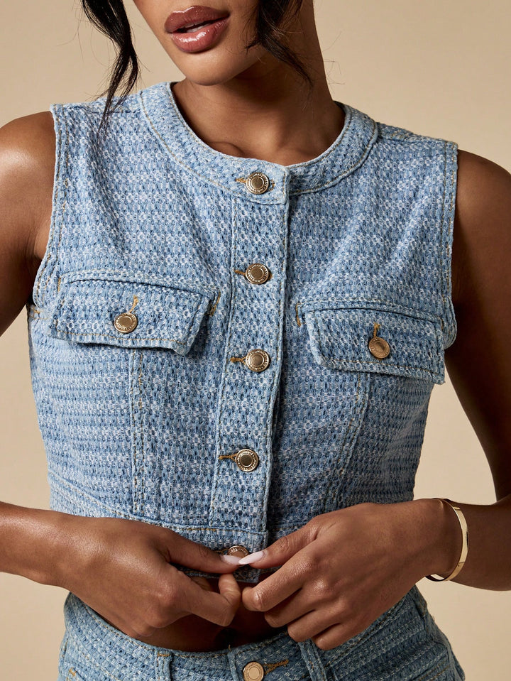 Top SHEIN, albastru