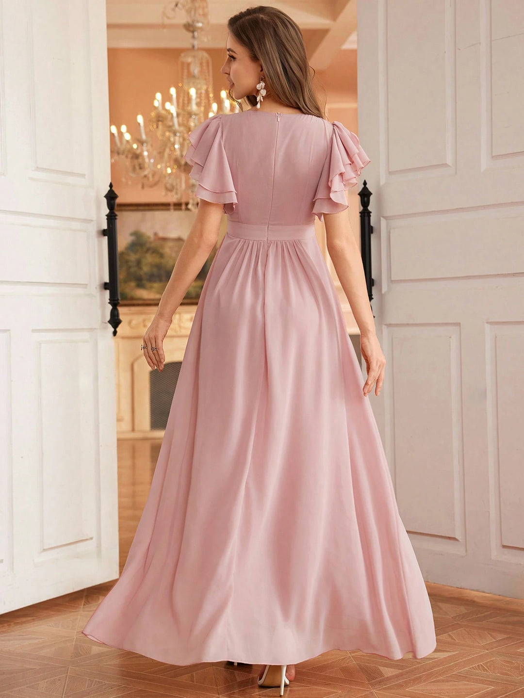 Rochie de ocazie SHEIN, roz