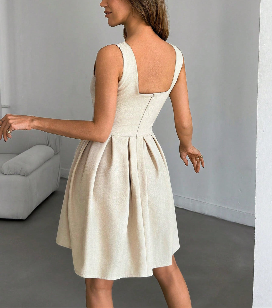 Rochie mini Shein, bej