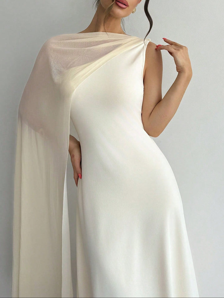Rochie midi Shein, crem