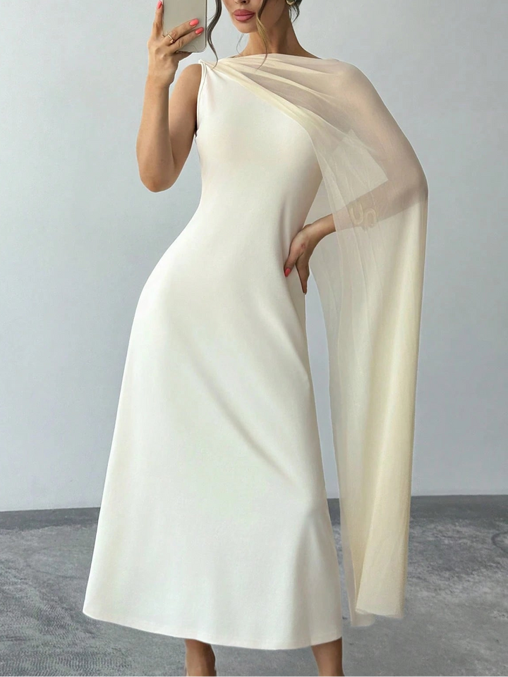 Rochie midi Shein, crem