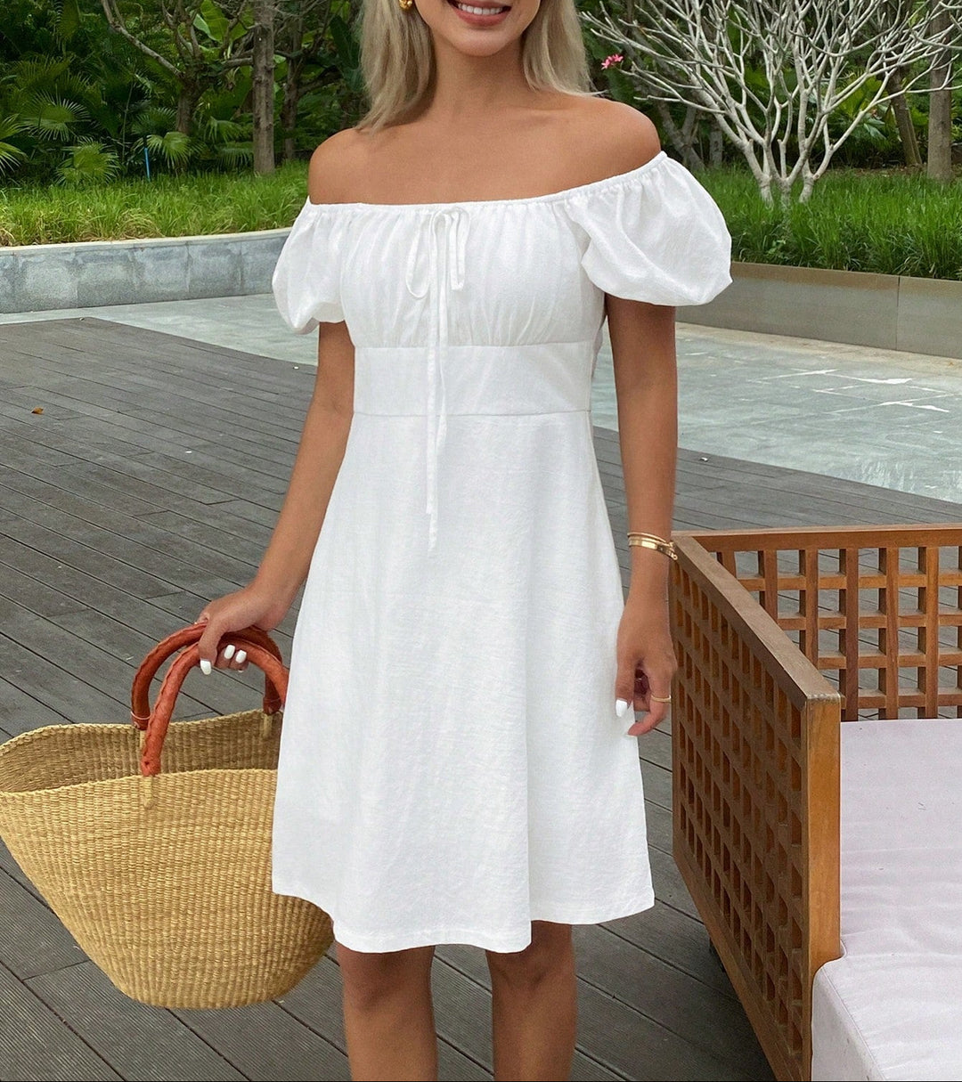 Rochie mini SHEIN, alb