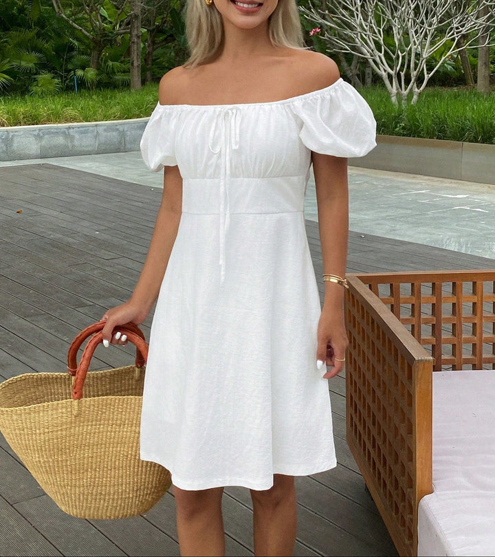 Rochie mini SHEIN, alb