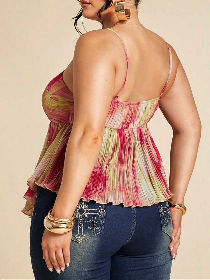 Top Shein Curve+, mix culori