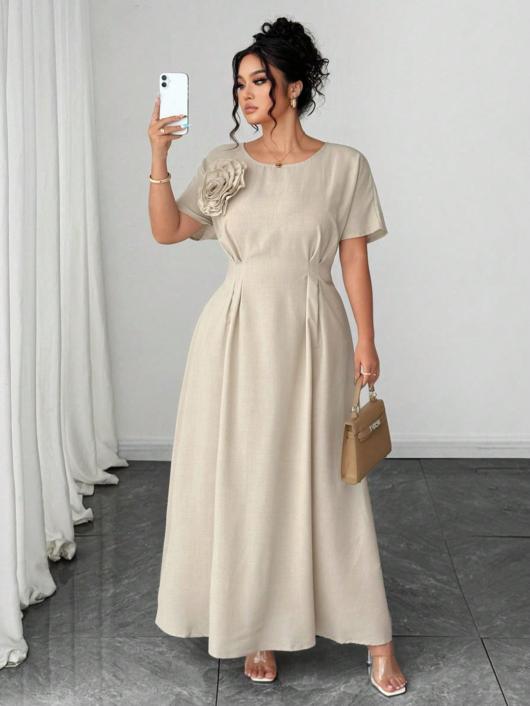 Rochie SHEIN, kaki