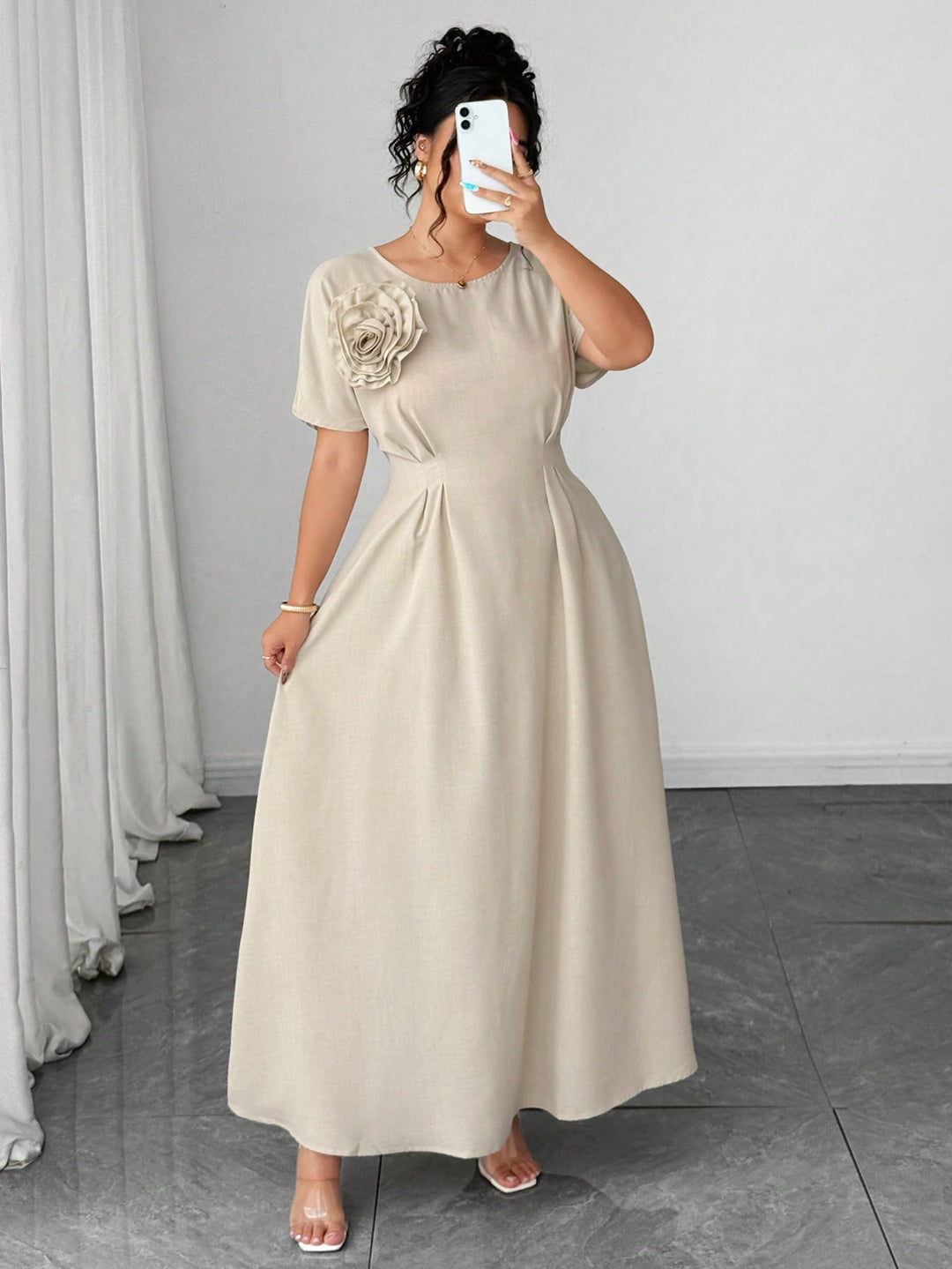 Rochie SHEIN, kaki