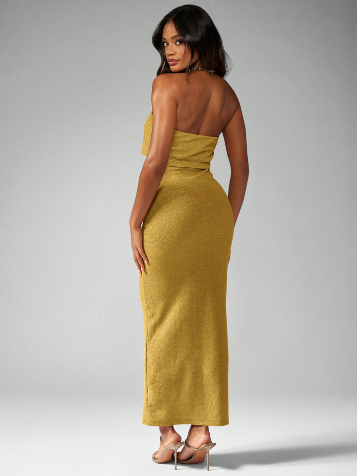 Rochie maxi SHEIN, verde