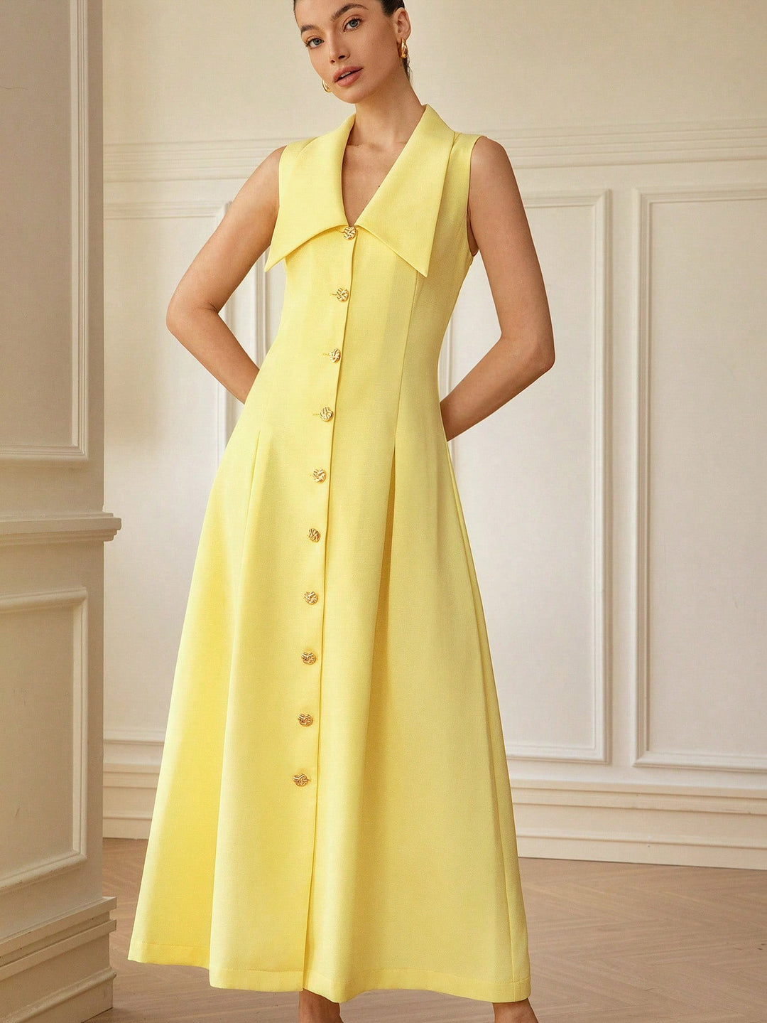 Rochie maxi SHEIN, galben