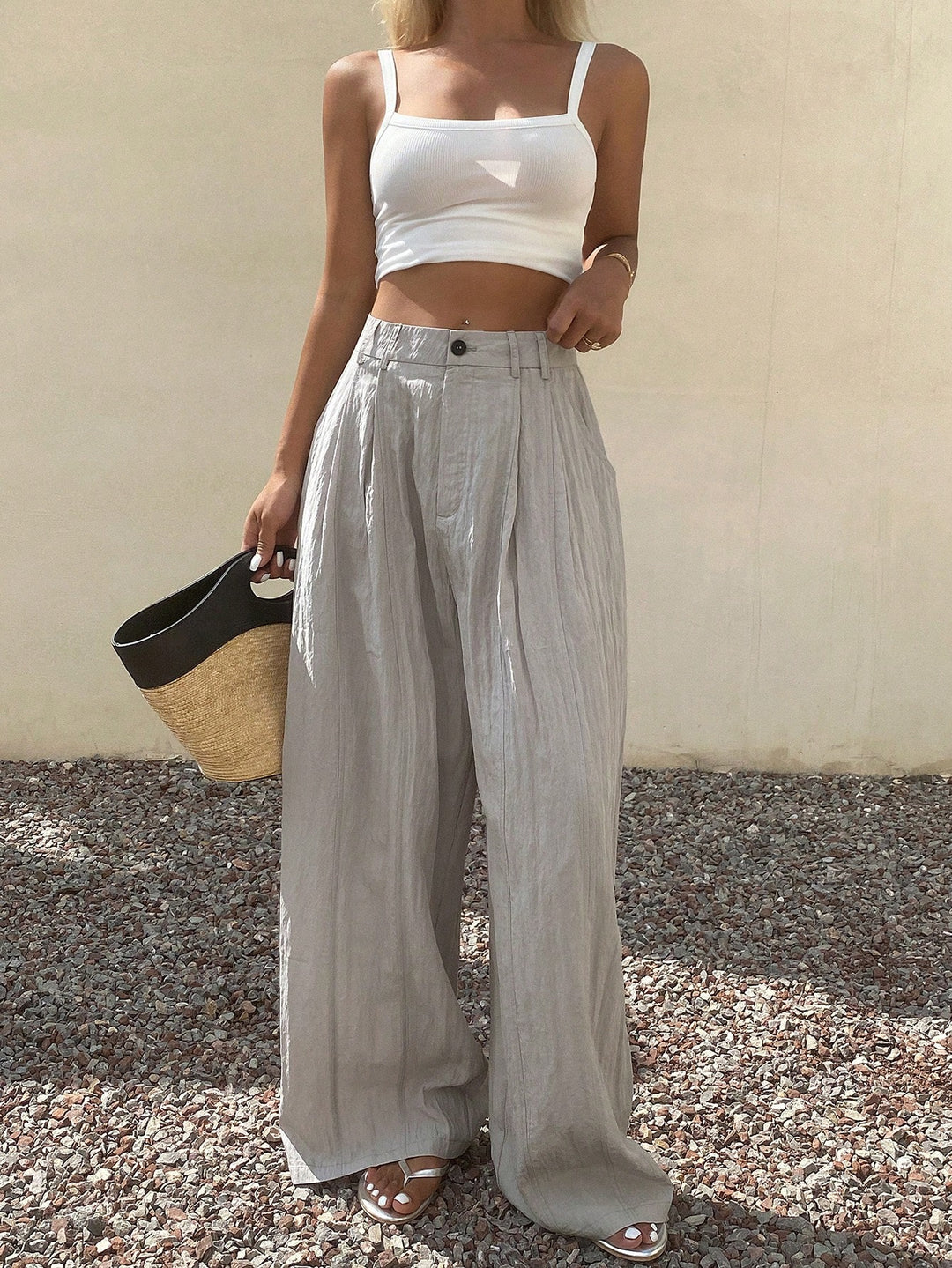 Pantaloni SHEIN, gri