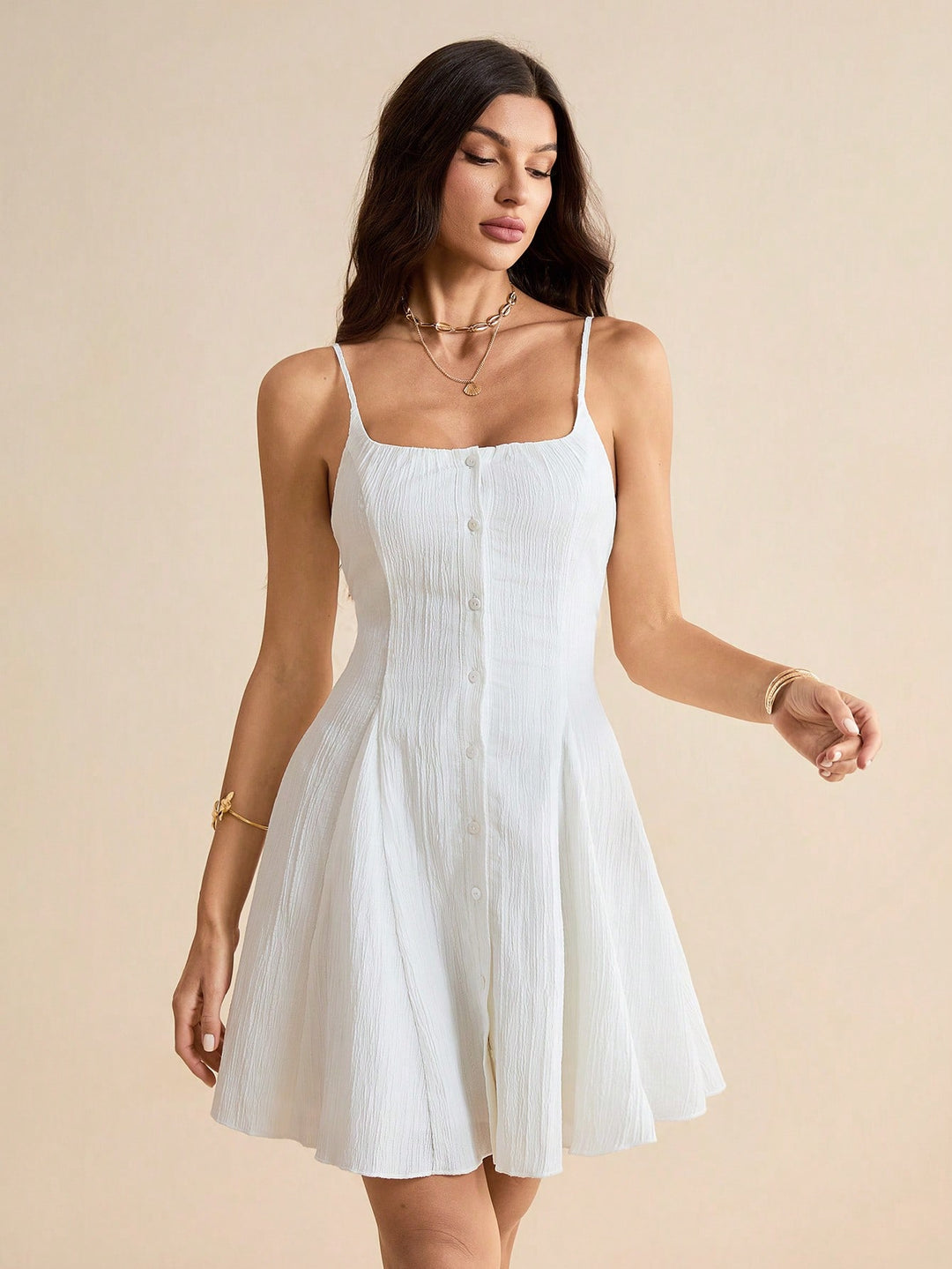 Rochie mini SHEIN, alb