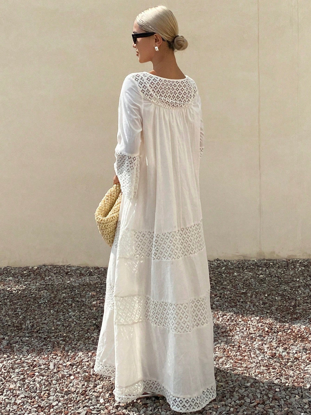 Rochie midi SHEIN, alb