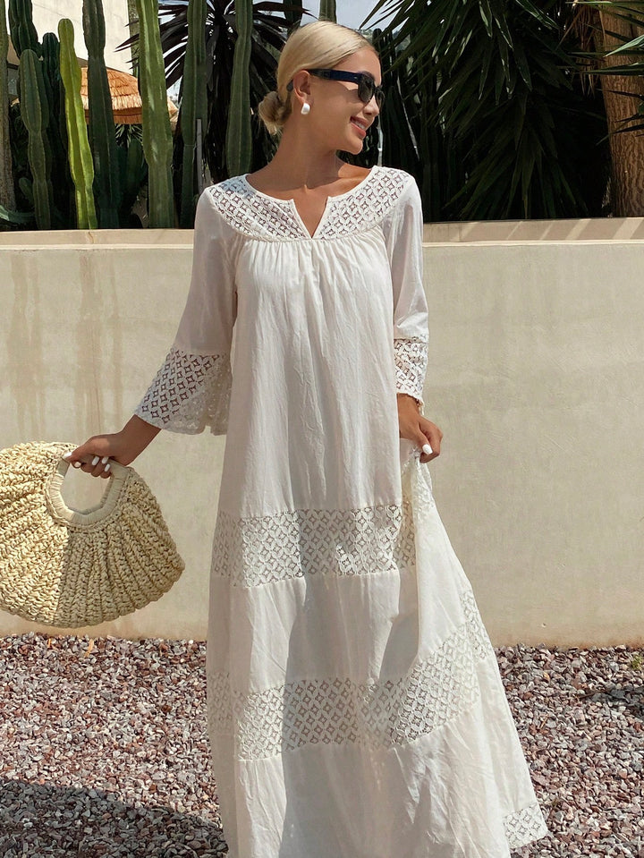 Rochie midi SHEIN, alb