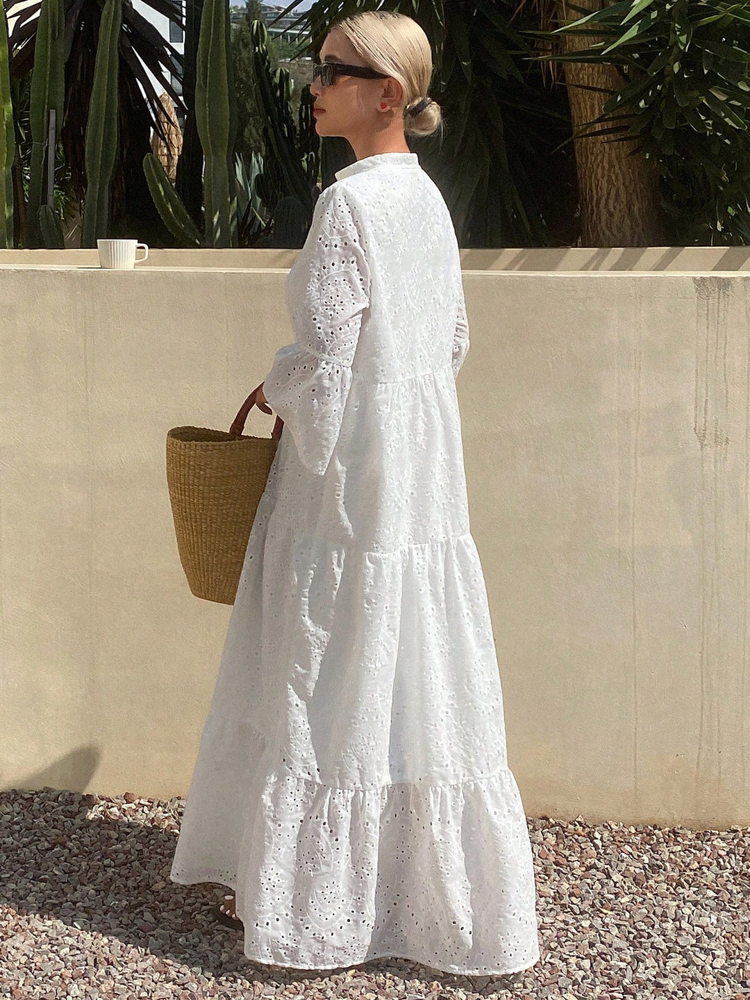 Rochie maxi SHEIN, alb