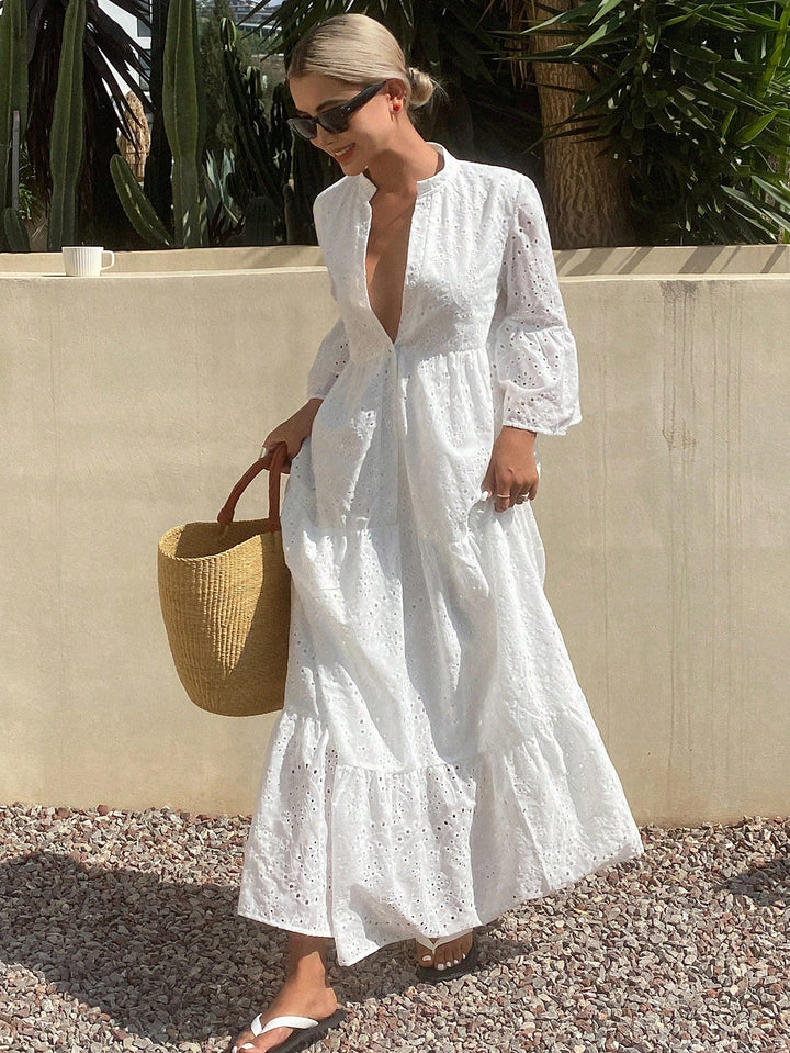 Rochie maxi SHEIN, alb