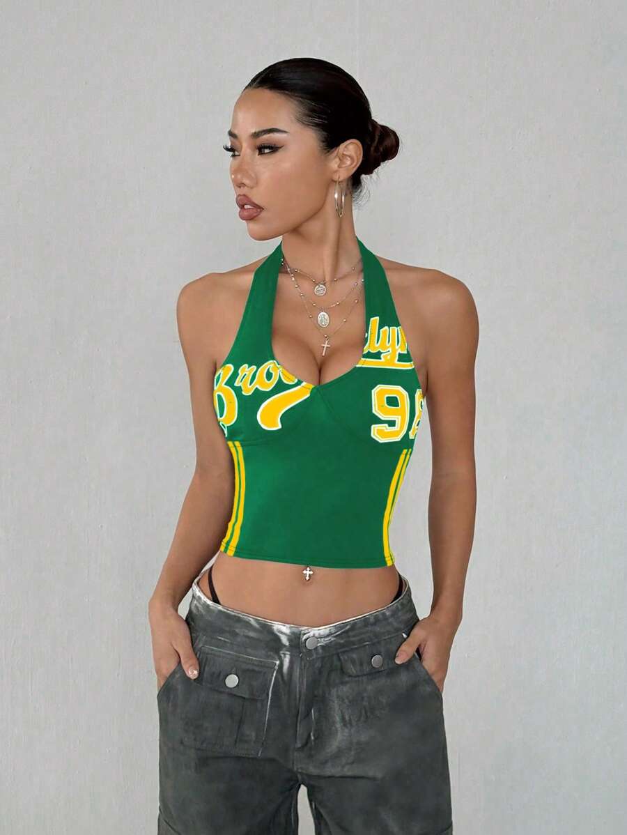 Top SHEIN, verde