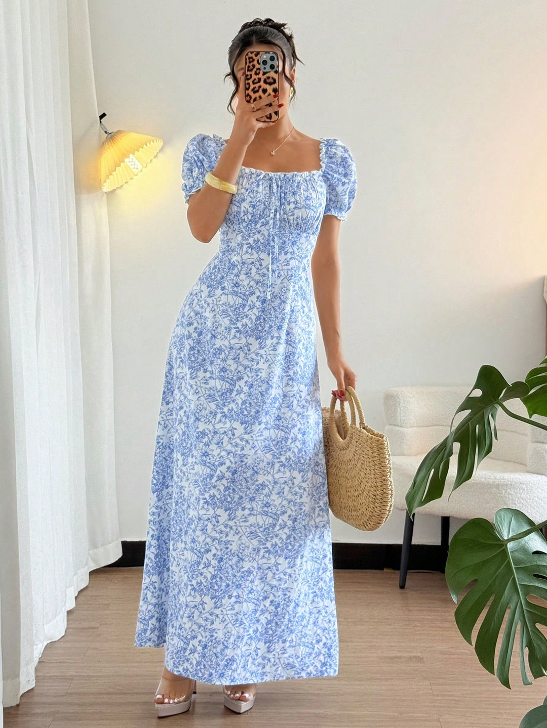 Rochie maxi SHEIN, albastru