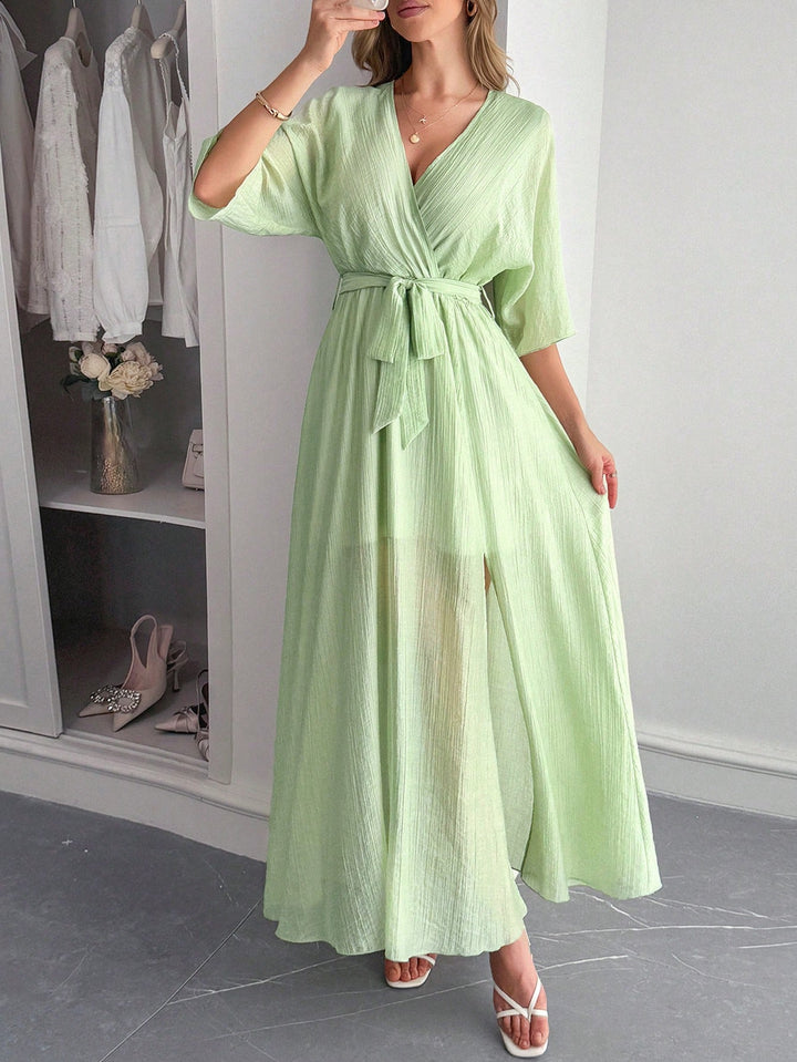 Rochie maxi SHEIN, verde