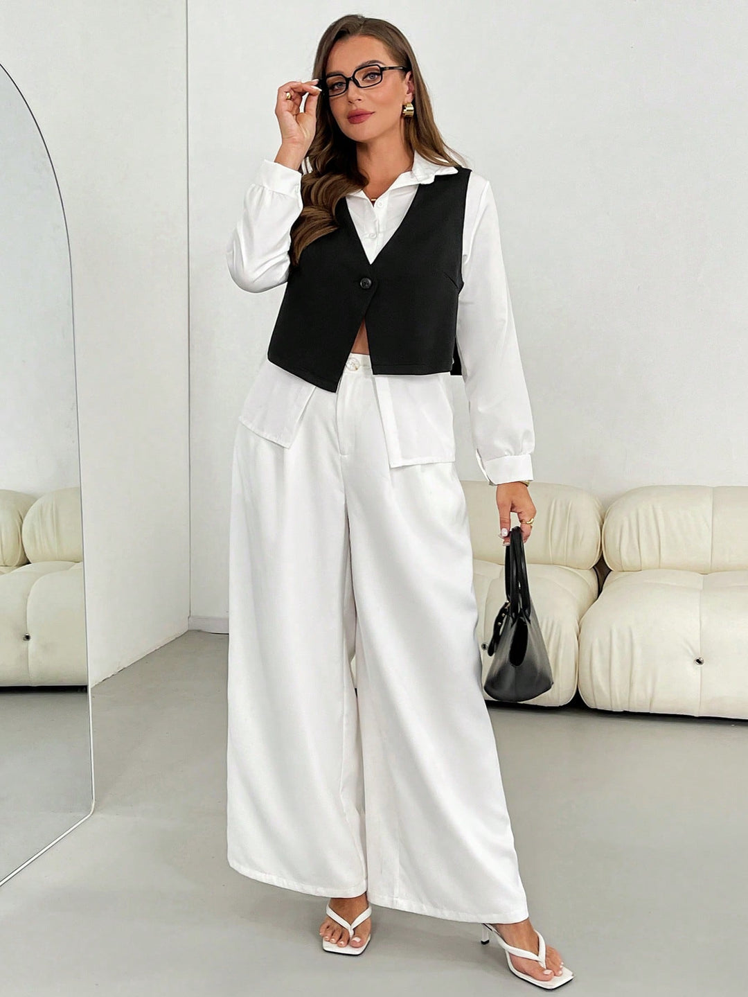 Sacou SHEIN, negru