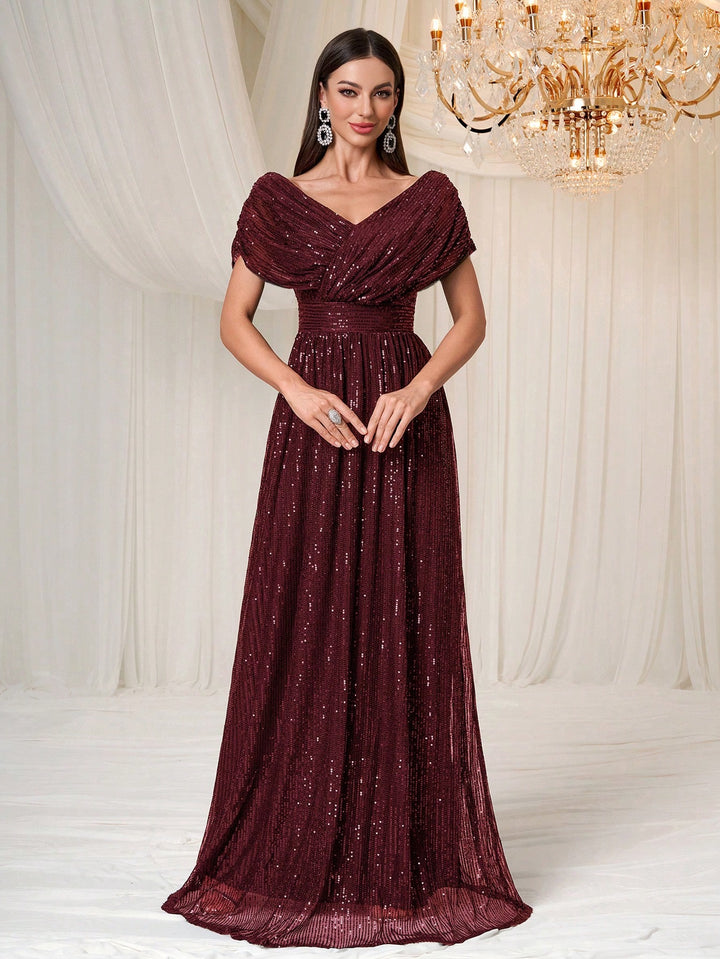 Rochie de ocazie SHEIN, vișiniu