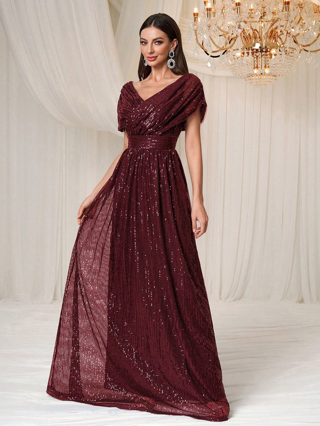 Rochie de ocazie SHEIN, vișiniu