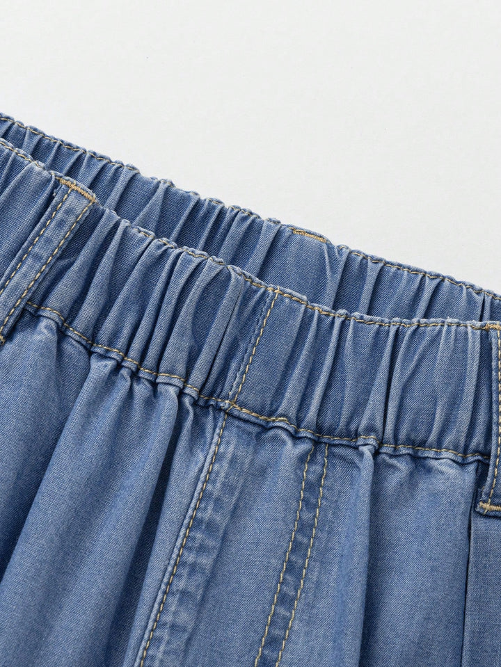 Pantaloni SHEIN, albastru