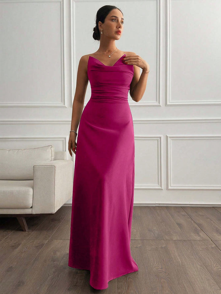 Rochie maxi SHEIN, roz