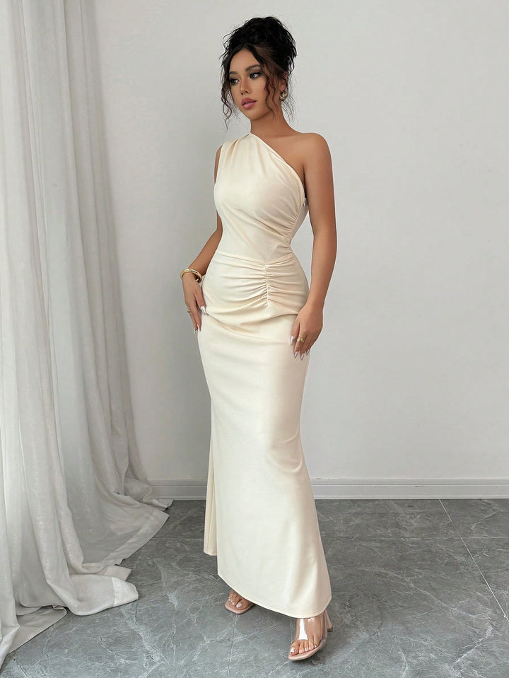 Rochie maxi SHEIN, bej