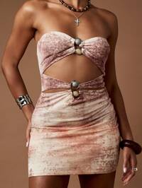 Rochie mini Missguided by Shein, mix culori