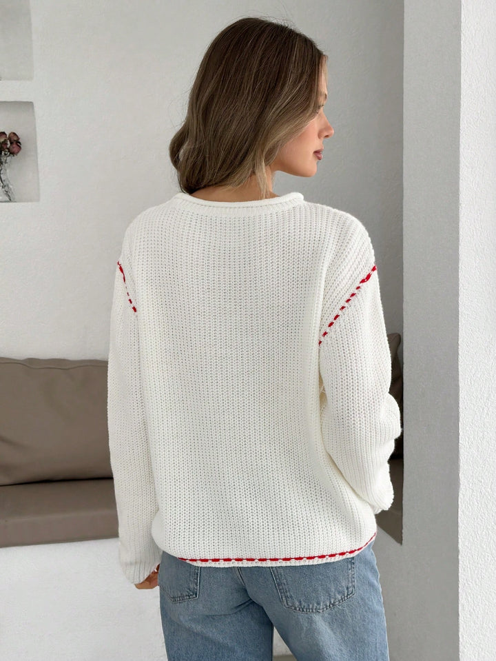 Pulover SHEIN, crem
